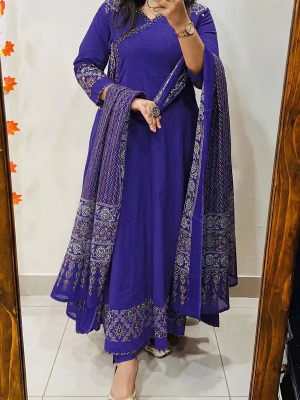 Purple_Georgette_Embroidered_Anarkali_Suit_Set_For_Women