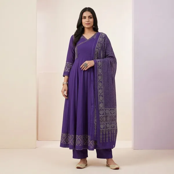 Purple_Georgette_Embroidered_Anarkali_Suit_Set_For_Women