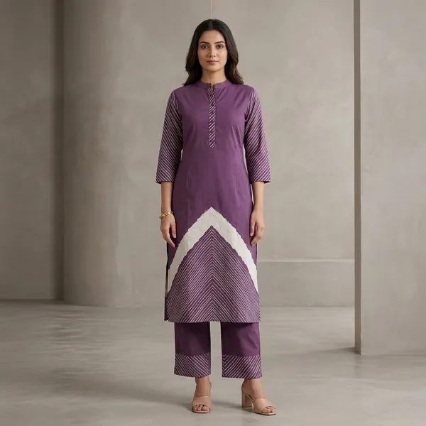 Purple_Cotton_Printed_Kurta_Set_For_Women