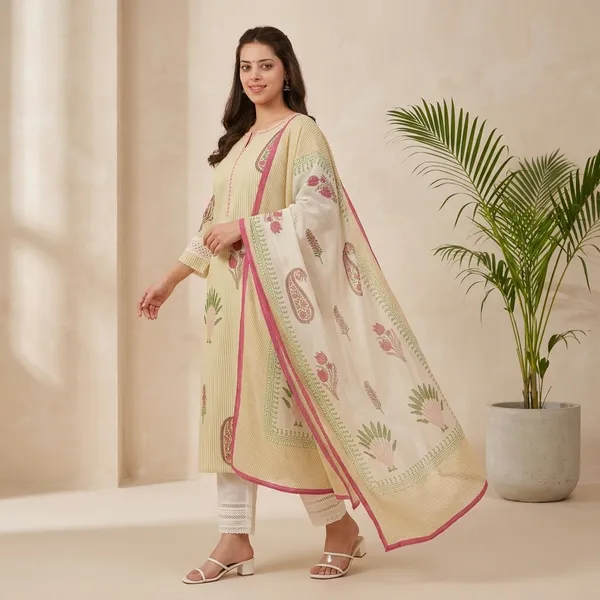 Cream_Embroidered_Straight_Kurta_Set_With_Dupatta_For_Women