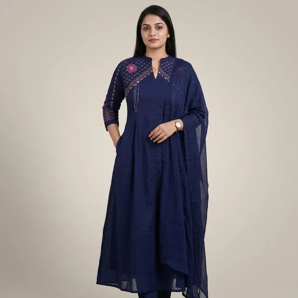 Navy_Blue_Embroidered_Anarkali_Dress_For_Women