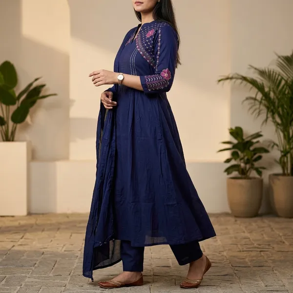 Navy_Blue_Embroidered_Anarkali_Dress_For_Women