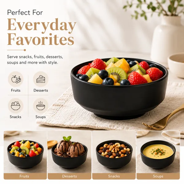 BS_Melamine_Style_Bowl_Black_Set_of_8_Multipurpose_Soup_And_Serving_Donga_for_Dal,_Curry,_Vegetables,_Snacks_And_Salad_Durable_Lightweight_Dining_Bowls