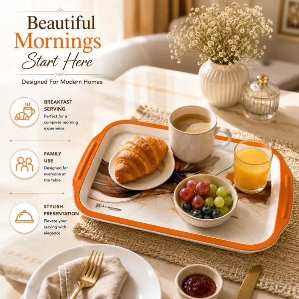 Luxury_Melamine_Serving_Tray_Small_Size_28_cm_Premium_Abstract_Floral_Design_Multipurpose_Serving_Tray_with_Handles_Durable_Tea,_Coffee_And_Snacks_Tray_for_Home_And_Kitchen_Product_Code:_LT-6