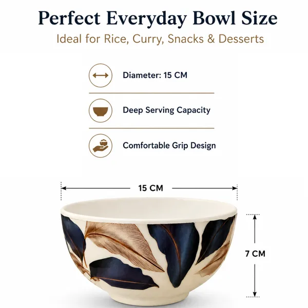 Melamine_Leaf_Print_Serving_Bowl