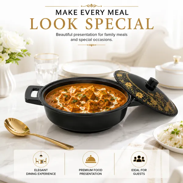 Melamine_Golden_and_Black_Kadhai_Style_Donga_28_cm_Set_of_2_Premium_Black_And_Gold_Serving_Bowl_with_Lid_and_Handles_Multipurpose_Melamine_Serving_Donga_for_Curry,_Rice,_Dal_And_Dining_Table_Use_Product_Code:_GOLDENANDBLACKKADHAISTYLEDONGA_GBKLD-1