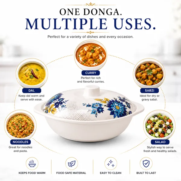 Melamine_Floral_Donga_White_Color_22_cm_Set_of_2_Premium_Floral_Serving_Bowl_with_Handles_Durable_Multipurpose_Melamine_Donga_for_Curry,_Dal,_Vegetables_And_Dining_Table_Use_Product_Code:_FLOLRALDONGAWHITECOLOR_FDWC-1
