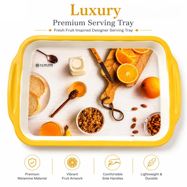 BS_Melamine_Luxury_Blossom_Collection_Serving_Tray_Set_of_3_Premium_Floral_Print_Tea,_Coffee_And_Snacks_Trays_with_Handles_Product_Code:_LUXURYSXMXL_LT3