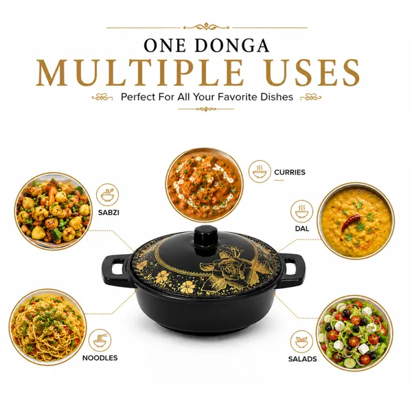 Melamine_Golden_and_Black_Kadhai_Style_Donga_28_cm_Set_of_2_Premium_Black_And_Gold_Serving_Bowl_with_Lid_and_Handles_Multipurpose_Melamine_Serving_Donga_for_Curry,_Rice,_Dal_And_Dining_Table_Use_Product_Code:_GOLDENANDBLACKKADHAISTYLEDONGA_GBKLD-1