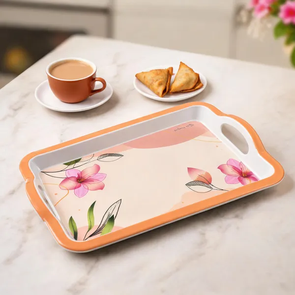 Melamine_TAJ_Serving_Tray_Small_Size_27_cm_TT-1_Floral_Design_Serving_Tray_Durable_Lightweight_Tea_And_Snack_Tray_for_Home_And_Kitchen