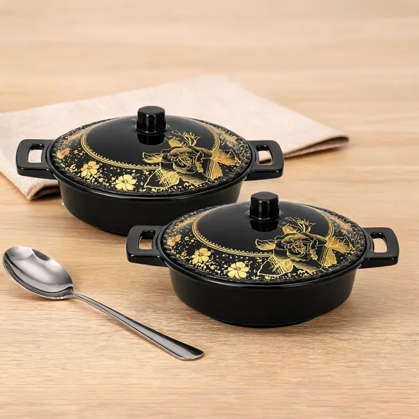 Melamine_Golden_and_Black_Kadhai_Style_Donga_28_cm_Set_of_2_Premium_Black_And_Gold_Serving_Bowl_with_Lid_and_Handles_Multipurpose_Melamine_Serving_Donga_for_Curry,_Rice,_Dal_And_Dining_Table_Use_Product_Code:_GOLDENANDBLACKKADHAISTYLEDONGA_GBKLD-1