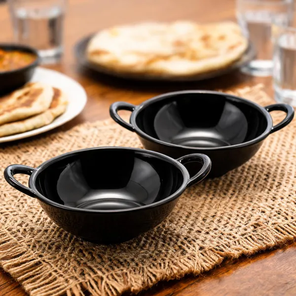 Melamine_Serving_Bowl_Kadhai_Design_20_cm_Set_of_2_Black_Finish_Multipurpose_Serving_Bowl_Durable_And_Stylish_Serving_Bowl_for_Curry,_Snacks,_Salad_And_Kitchen_Dining_Use_Product_Code:_SERVINGBOWLKADHAIDESIGN_SBKD-1