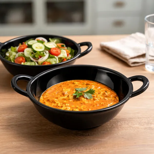 Melamine_Serving_Bowl_Kadhai_Design_20_cm_Set_of_2_Black_Finish_Multipurpose_Serving_Bowl_Durable_And_Stylish_Serving_Bowl_for_Curry,_Snacks,_Salad_And_Kitchen_Dining_Use_Product_Code:_SERVINGBOWLKADHAIDESIGN_SBKD-1