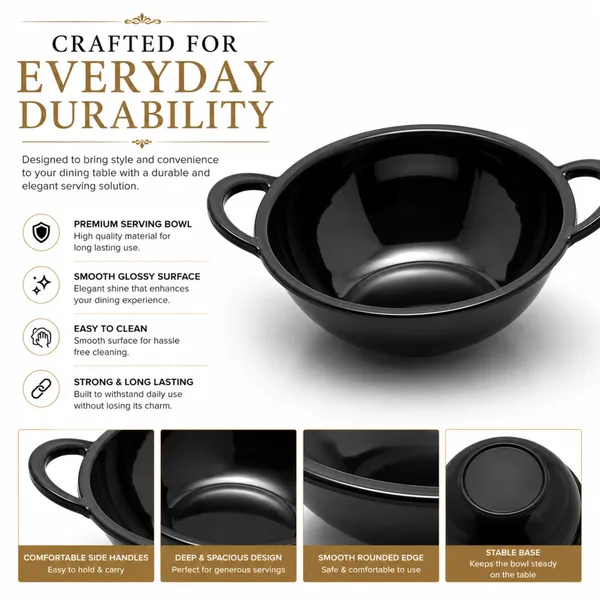 Melamine_Serving_Bowl_Kadhai_Design_20_cm_Set_of_2_Black_Finish_Multipurpose_Serving_Bowl_Durable_And_Stylish_Serving_Bowl_for_Curry,_Snacks,_Salad_And_Kitchen_Dining_Use_Product_Code:_SERVINGBOWLKADHAIDESIGN_SBKD-1