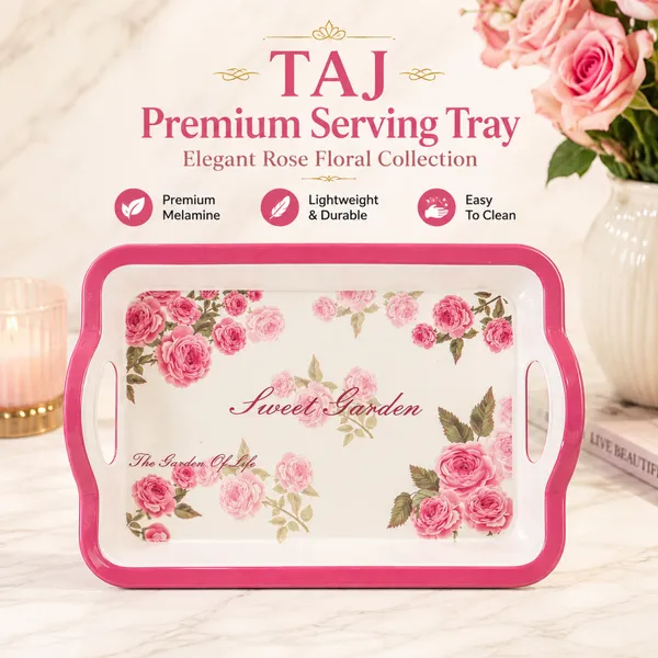 BS_Melamine_Pink_Rose_Floral_Serving_Tray_Set_of_3_Premium_Tea,_Coffee_And_Snacks_Trays_with_Handles_Durable_Food_Grade_Multipurpose_Serving_Trays_for_Home,_Kitchen_And_Office_Product_Code:_TAJSxMxL_TT6