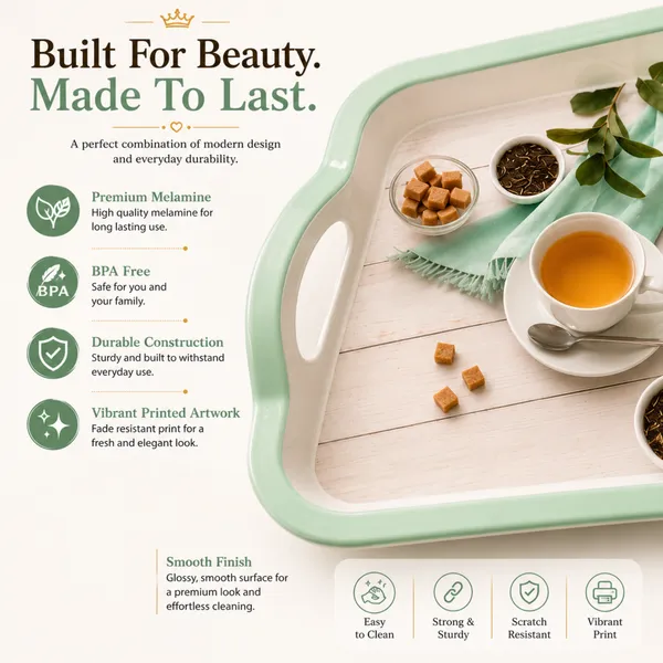 BS_Melamine_Mint_Green_Tea_Time_Serving_Tray_Set_of_3_Premium_Tea_Pot_Print_Tea,_Coffee_And_Snacks_Trays_with_Handles_Durable_Food_Grade_Melamine_Multipurpose_Serving_Trays_for_Home,_Kitchen_And_Office_Product_Code:_TAJSxMxL_TT3