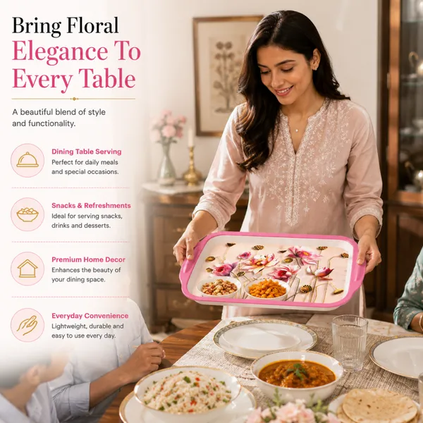 Luxury_Melamine_Serving_Tray_Small_Size_28_cm_Floral_Design_Multipurpose_Serving_Tray_with_Handles_Durable_Lightweight_Tray_for_Tea,_Coffee_And_Snacks_Product_Code:_LT-2