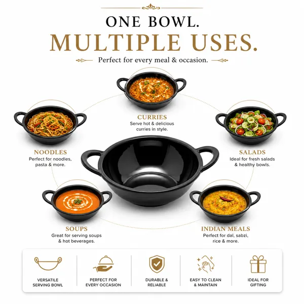 Melamine_Serving_Bowl_Kadhai_Design_20_cm_Set_of_2_Black_Finish_Multipurpose_Serving_Bowl_Durable_And_Stylish_Serving_Bowl_for_Curry,_Snacks,_Salad_And_Kitchen_Dining_Use_Product_Code:_SERVINGBOWLKADHAIDESIGN_SBKD-1