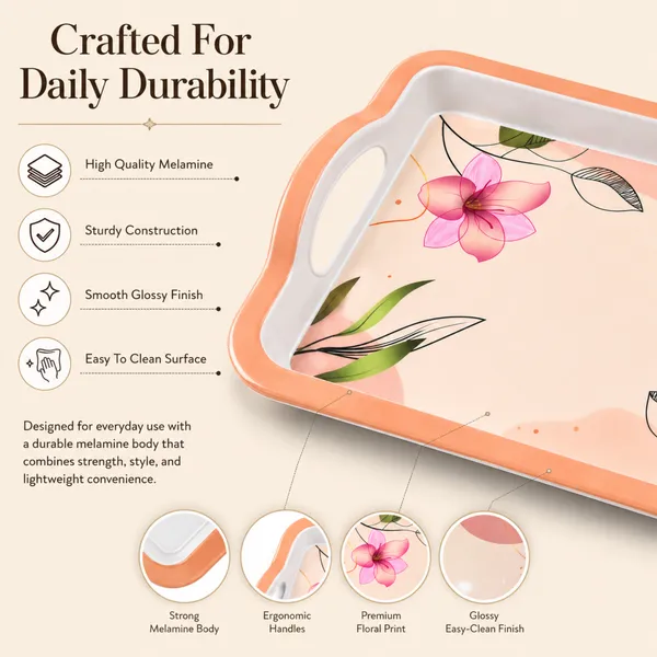 Melamine_TAJ_Serving_Tray_Small_Size_27_cm_TT-1_Floral_Design_Serving_Tray_Durable_Lightweight_Tea_And_Snack_Tray_for_Home_And_Kitchen