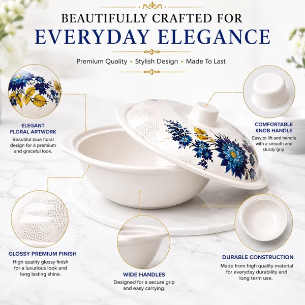 Melamine_Floral_Donga_White_Color_22_cm_Set_of_2_Premium_Floral_Serving_Bowl_with_Handles_Durable_Multipurpose_Melamine_Donga_for_Curry,_Dal,_Vegetables_And_Dining_Table_Use_Product_Code:_FLOLRALDONGAWHITECOLOR_FDWC-1