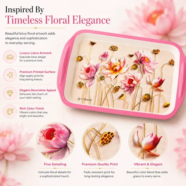 Luxury_Melamine_Serving_Tray_Small_Size_28_cm_Floral_Design_Multipurpose_Serving_Tray_with_Handles_Durable_Lightweight_Tray_for_Tea,_Coffee_And_Snacks_Product_Code:_LT-2