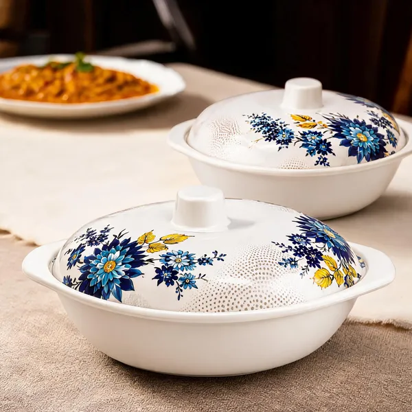 Melamine_Floral_Donga_White_Color_22_cm_Set_of_2_Premium_Floral_Serving_Bowl_with_Handles_Durable_Multipurpose_Melamine_Donga_for_Curry,_Dal,_Vegetables_And_Dining_Table_Use_Product_Code:_FLOLRALDONGAWHITECOLOR_FDWC-1