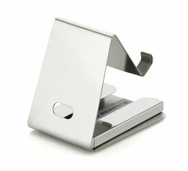 Afaks_Stainless_Steel_Mobile_Stand_With_Card_Holder_Silver
