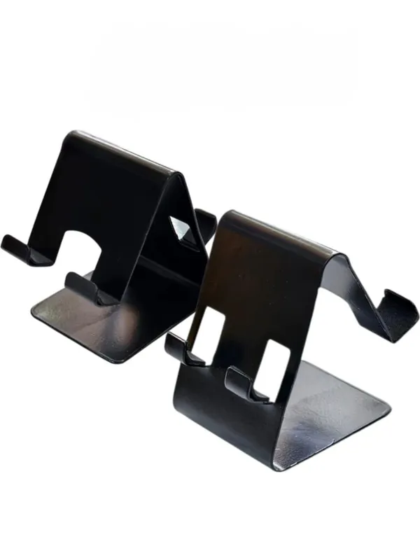 Afaks_Aluminium_Alloy_Dual-Slot_Mobile_Stand_Black