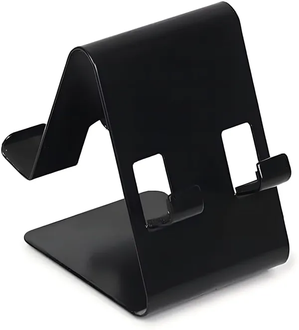 Afaks_Aluminium_Alloy_Dual-Slot_Mobile_Stand_Black