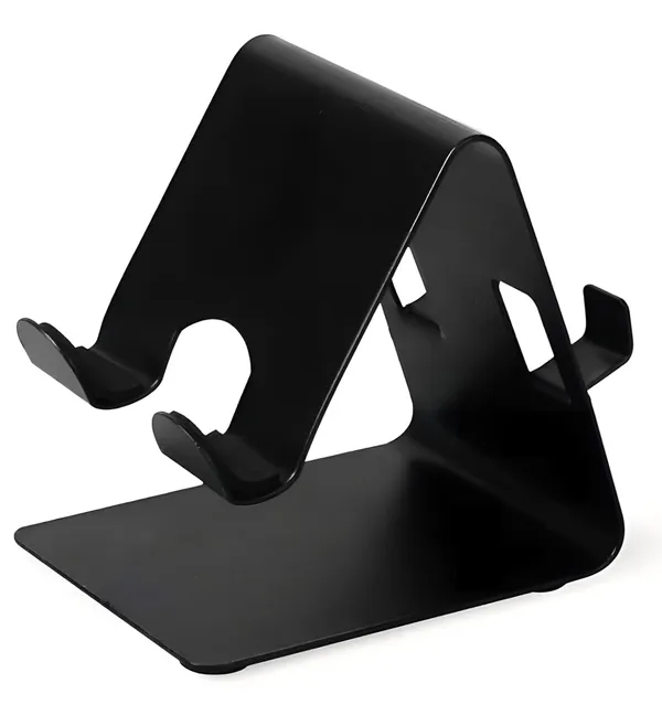 Afaks_Aluminium_Alloy_Dual-Slot_Mobile_Stand_Black