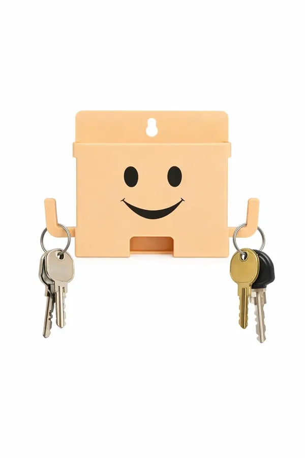 Afaks_Wall_Mounted_Mobile_Charging_Stand_With_Key_Holder_Multicolor