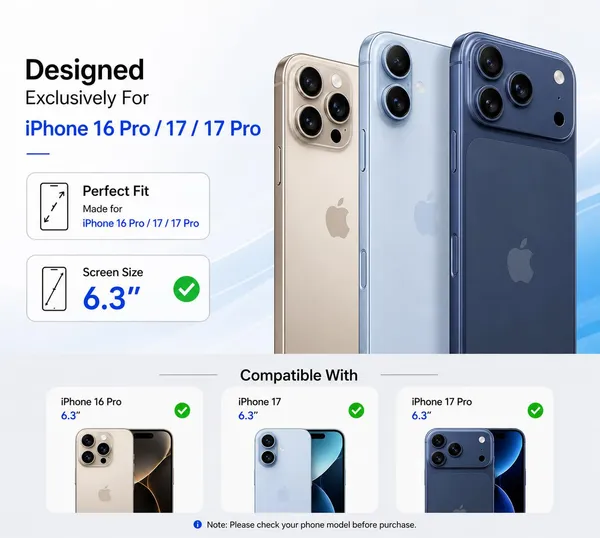 Afaks_Iphone_16_Pro/17/17_Pro_Tempered_Glass_Screen_Protector