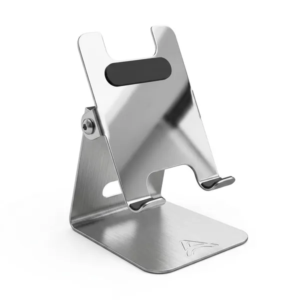 Afaks_Stainless_Steel_Adjustable_Angle_Tabletop_Phone_Stand_Silver