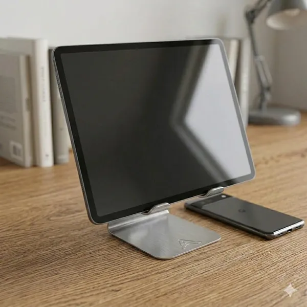 Afaks_Stainless_Steel_Adjustable_Angle_Tabletop_Phone_Stand_Silver