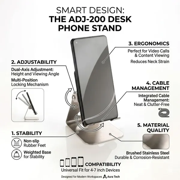 Afaks_Stainless_Steel_Adjustable_Angle_Tabletop_Phone_Stand_Silver
