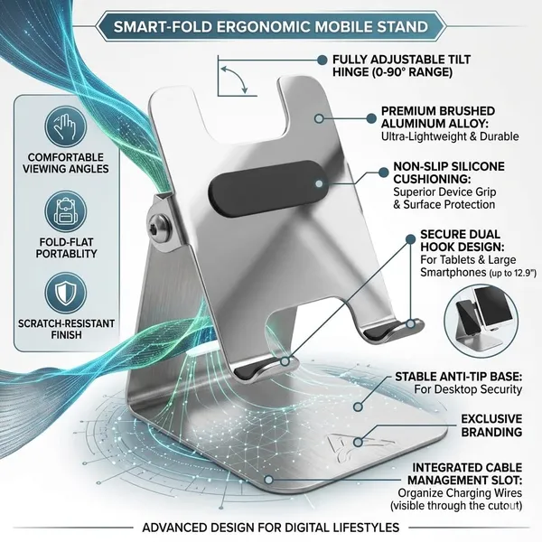 Afaks_Stainless_Steel_Adjustable_Angle_Tabletop_Phone_Stand_Silver