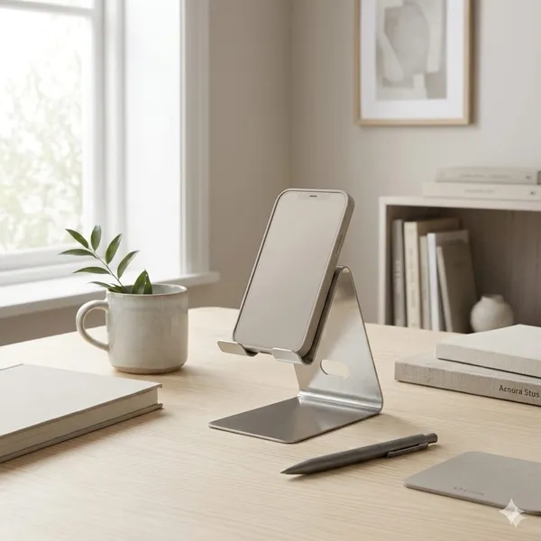 Afaks_Stainless_Steel_Foldable_Mobile_Phone_Stand_Grey