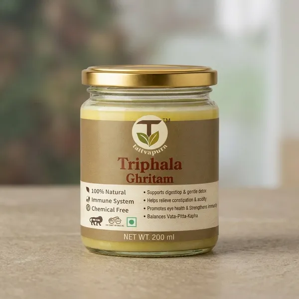 Tattvapurn_Triphala_Ghritam_Ayurvedic_Acidity_Digestion
