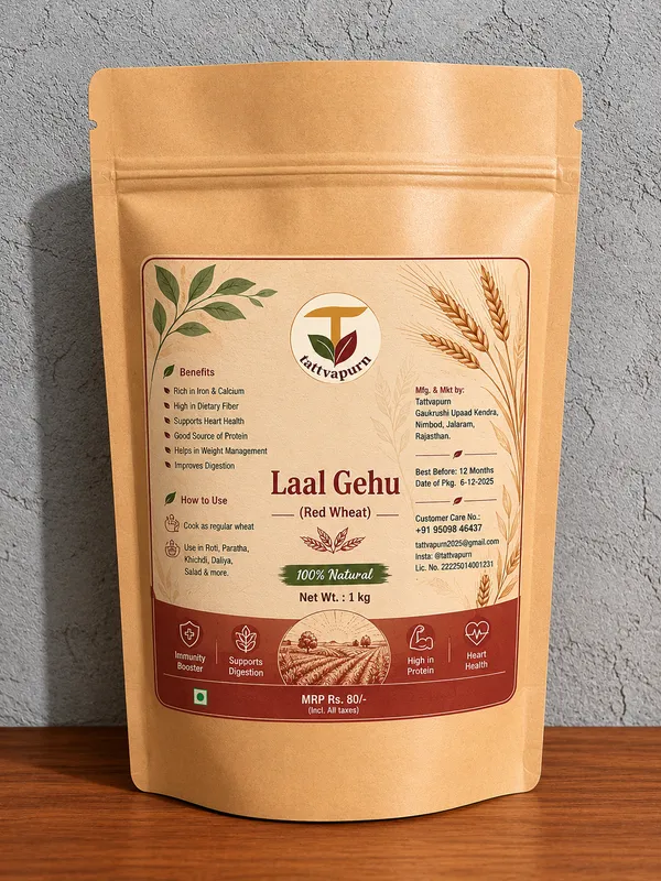 Tattvapurn_Laal_Gehu_(Red_Wheat)_Pack_Of_4