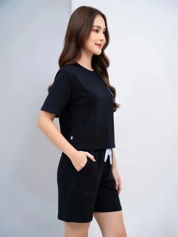 Black_Short_Overlap_Night_Suit_For_Women