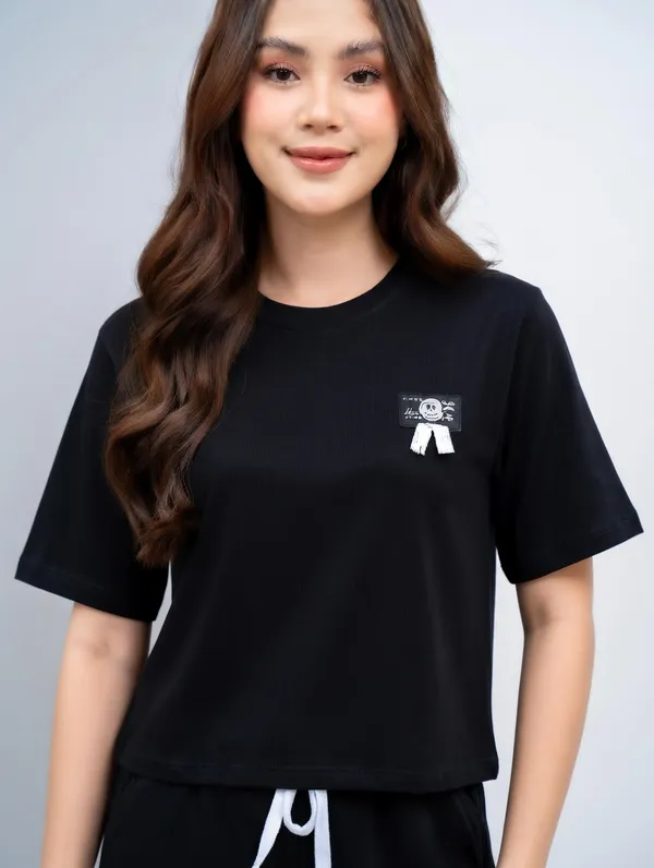 Black_Short_Overlap_Night_Suit_For_Women