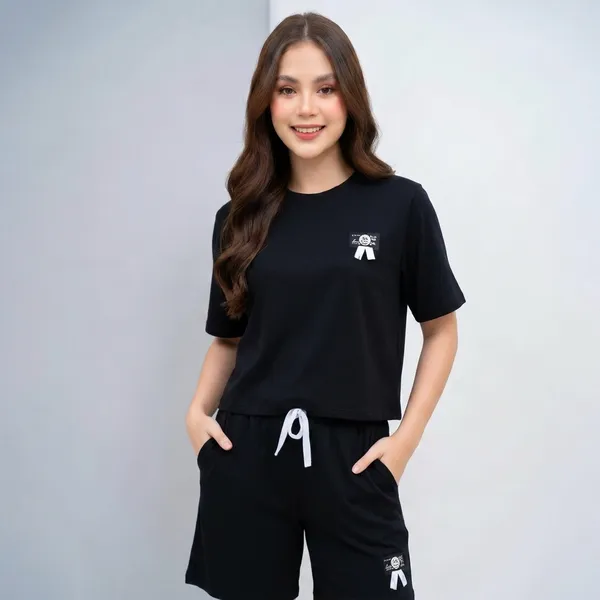 Black_Short_Overlap_Night_Suit_For_Women