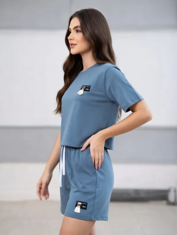 Sky_Blue_Short_Overlap_Night_Suit_For_Women