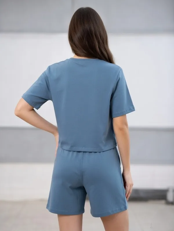 Sky_Blue_Short_Overlap_Night_Suit_For_Women