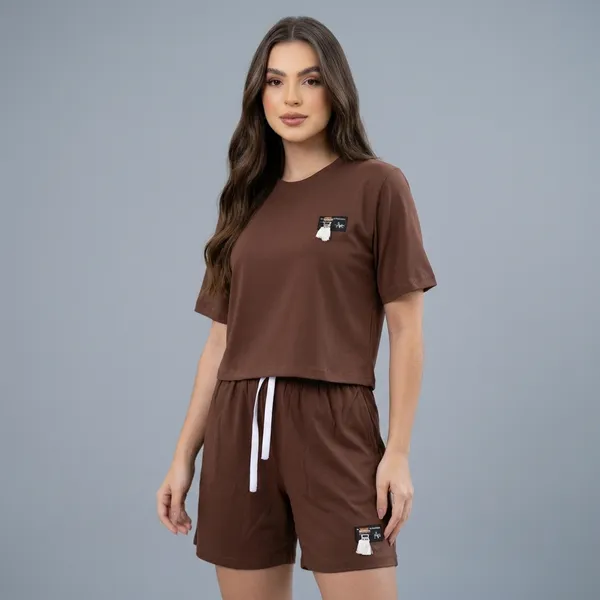 Brown_Short_Overlap_Night_Suit_For_Women