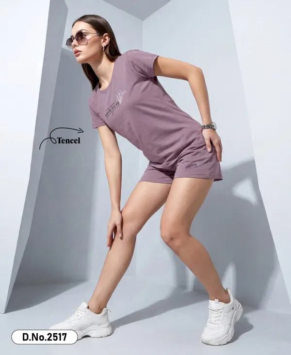 Purple_Short_Round_Neck_Night_Suit_For_Women
