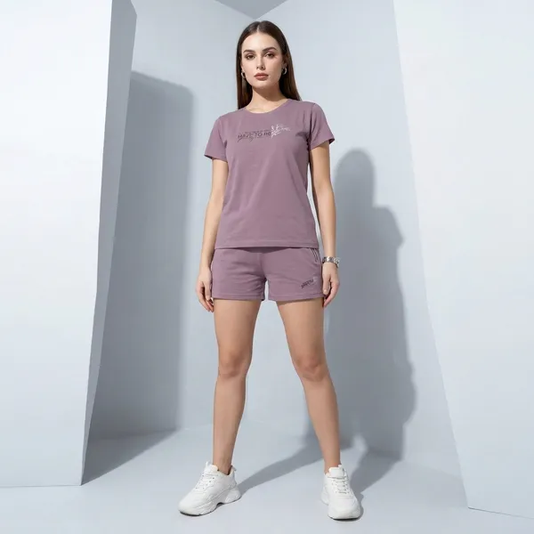 Purple_Short_Round_Neck_Night_Suit_For_Women