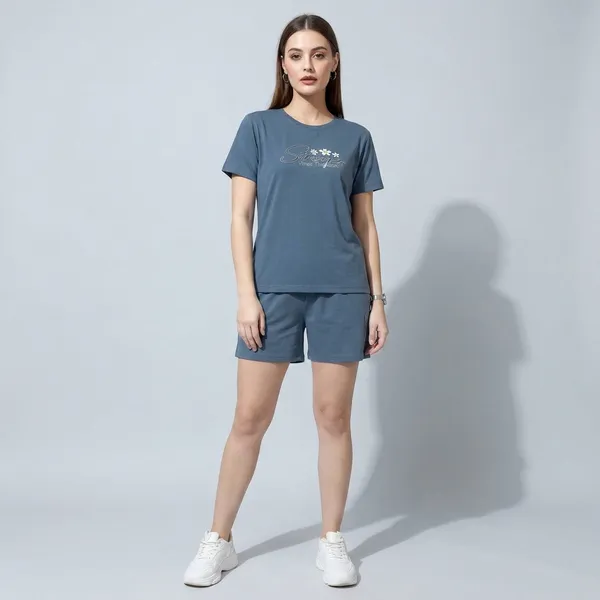 Sky_Blue_Short_Round_Neck_Night_Suit_For_Women