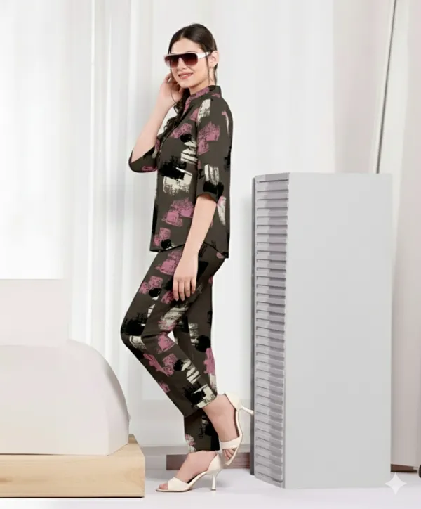 Brown_And_Pink_Printed_Long_Night_Suit_For_Women