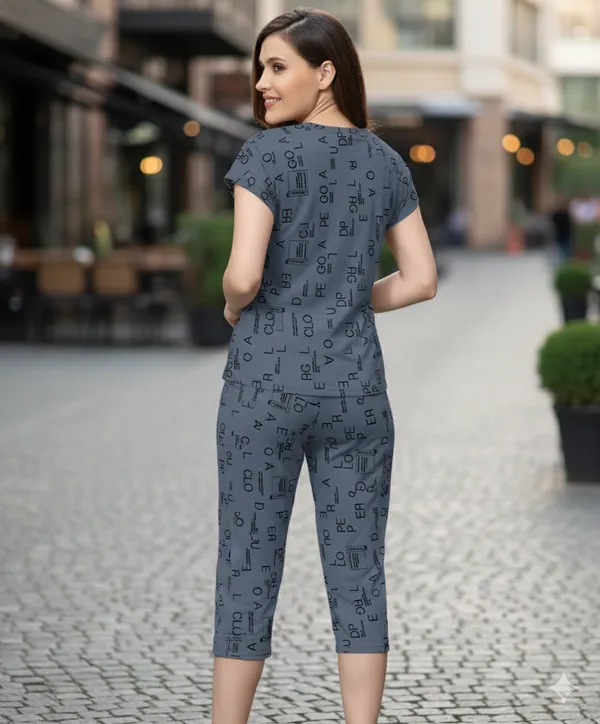 Grey_Full_Print_Capri_Night_Suit_For_Women